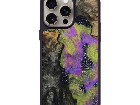 iPhone 15 Pro Max Wood+Resin Phone Case - Don (Cosmos, 667389) on Sale