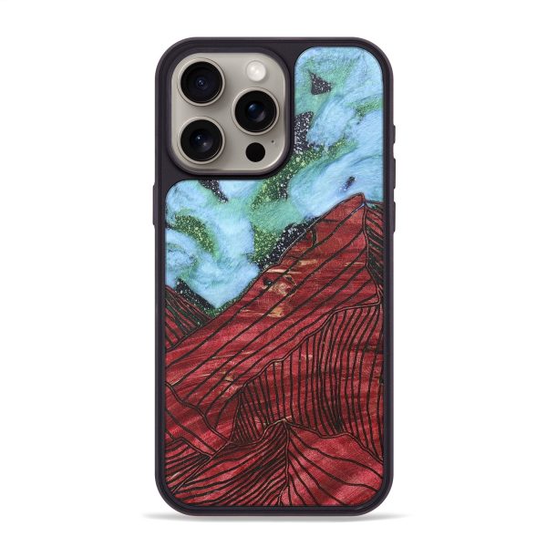 iPhone 15 Pro Max Wood+Resin Phone Case - Cayden (Cosmos, 671326) on Sale