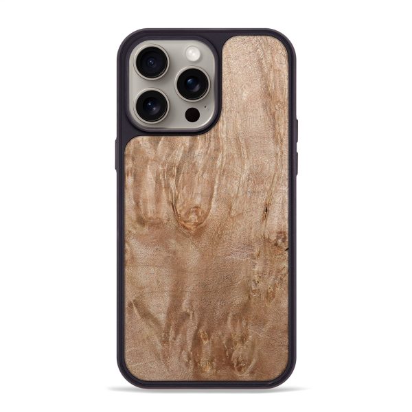 iPhone 15 Pro Max Wood+Resin Phone Case - Audra (Wood Burl, 670363) Online Hot Sale