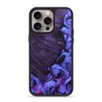 iPhone 15 Pro Max Wood+Resin Phone Case - Sue (Purple, 670111) Hot on Sale