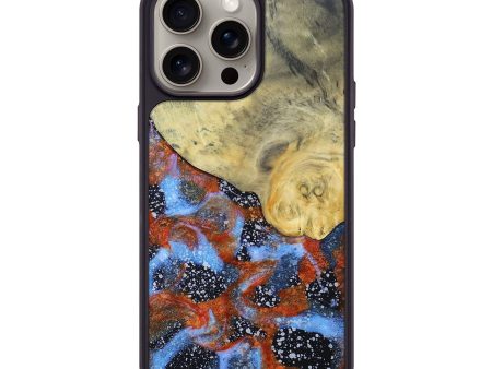 iPhone 15 Pro Max Wood+Resin Phone Case - Johnny (Cosmos, 669056) Online now