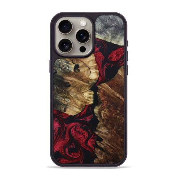 iPhone 15 Pro Max Wood+Resin Phone Case - Staci (Mosaic, 670595) Hot on Sale