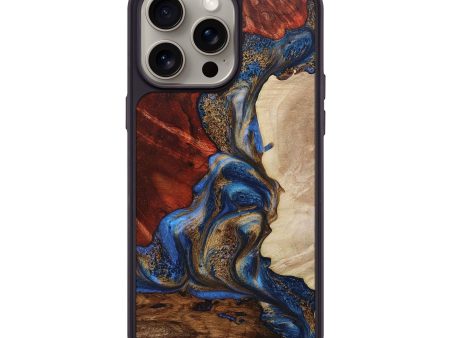 iPhone 15 Pro Max Wood+Resin Phone Case - Sidney (Mosaic, 667481) Online now