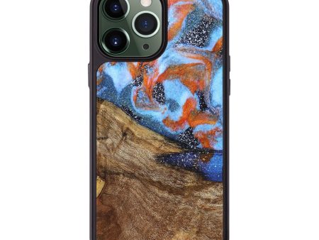 iPhone 13 Pro Max Wood+Resin Phone Case - Kade (Cosmos, 669020) Discount