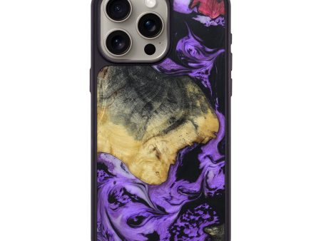 iPhone 15 Pro Max Wood+Resin Phone Case - Pedro (Mosaic, 670974) Cheap