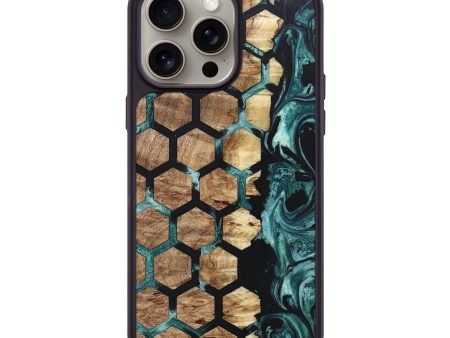 iPhone 15 Pro Max Wood+Resin Phone Case - Ximena (Pattern, 669899) Online Hot Sale