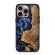 iPhone 15 Pro Max Wood+Resin Phone Case - Everett (Purple, 667431) Cheap