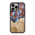 iPhone 15 Pro Max Wood+Resin Phone Case - Bret (Cosmos, 669034) Cheap