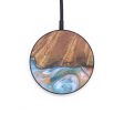 Circle Wood+Resin Wireless Charger - Jewell (Teal & Gold, 671387) Online now