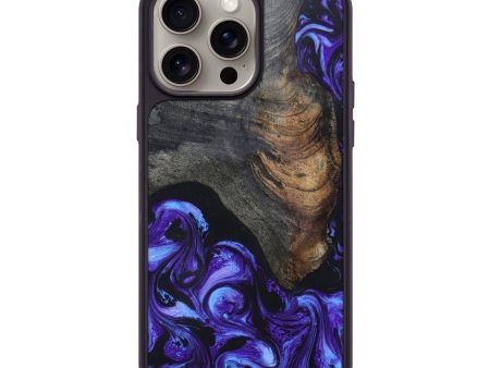 iPhone 15 Pro Max Wood+Resin Phone Case - Lincoln (Purple, 669011) Hot on Sale