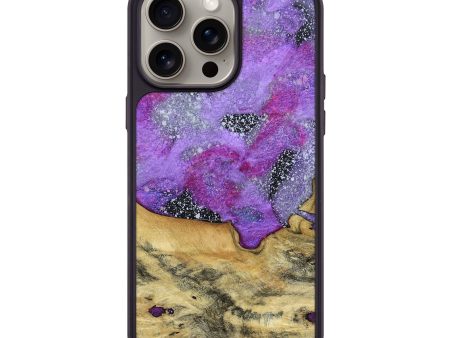 iPhone 15 Pro Max Wood+Resin Phone Case - Gary (Cosmos, 669365) Sale