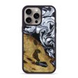 iPhone 15 Pro Max Wood+Resin Phone Case - Amaya (Black & White, 667646) Discount