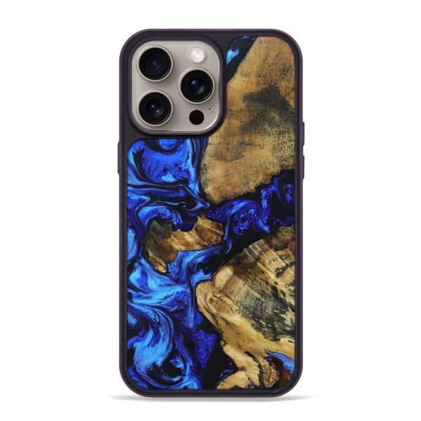 iPhone 15 Pro Max Wood+Resin Phone Case - Alta (Mosaic, 669911) Online Hot Sale