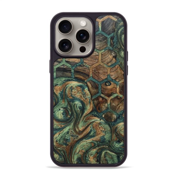 iPhone 15 Pro Max Wood+Resin Phone Case - Gretchen (Pattern, 668621) Hot on Sale