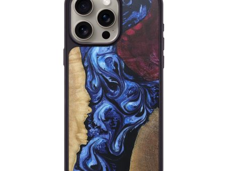 iPhone 15 Pro Max Wood+Resin Phone Case - Adrienne (Mosaic, 671513) Cheap