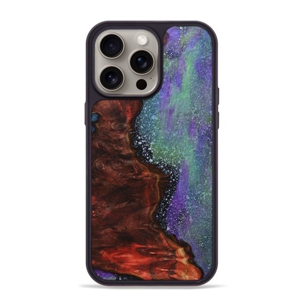 iPhone 15 Pro Max Wood+Resin Phone Case - Adelaide (Cosmos, 669666) For Discount