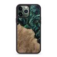 iPhone 13 Pro Max Wood+Resin Phone Case - Joe (Green, 667686) For Cheap