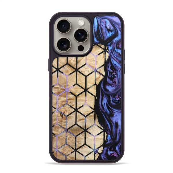 iPhone 15 Pro Max Wood+Resin Phone Case - Bret (Pattern, 666738) Online Hot Sale