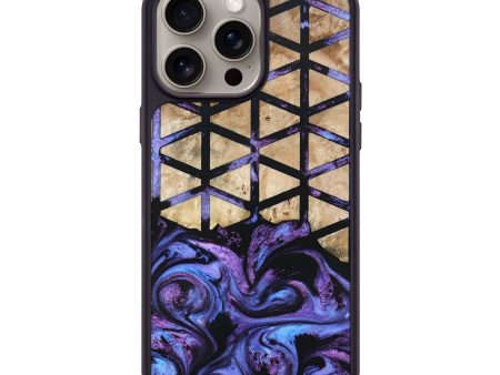 iPhone 15 Pro Max Wood+Resin Phone Case - Nolan (Pattern, 666737) Fashion