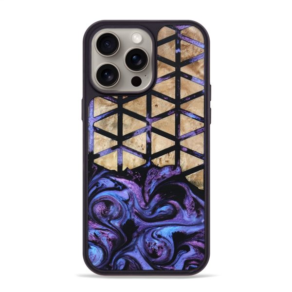 iPhone 15 Pro Max Wood+Resin Phone Case - Nolan (Pattern, 666737) Fashion