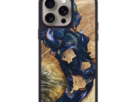 iPhone 15 Pro Max Wood+Resin Phone Case - Latoya (Mosaic, 669321) Supply