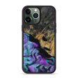 iPhone 13 Pro Max Wood+Resin Phone Case - Cade (Purple, 667432) For Sale