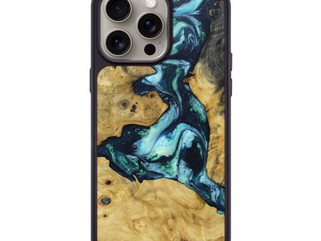 iPhone 15 Pro Max Wood+Resin Phone Case - Janiya (Mosaic, 667817) on Sale