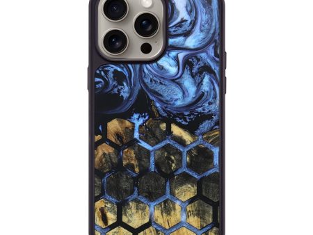 iPhone 15 Pro Max Wood+Resin Phone Case - Zachariah (Pattern, 667779) Hot on Sale