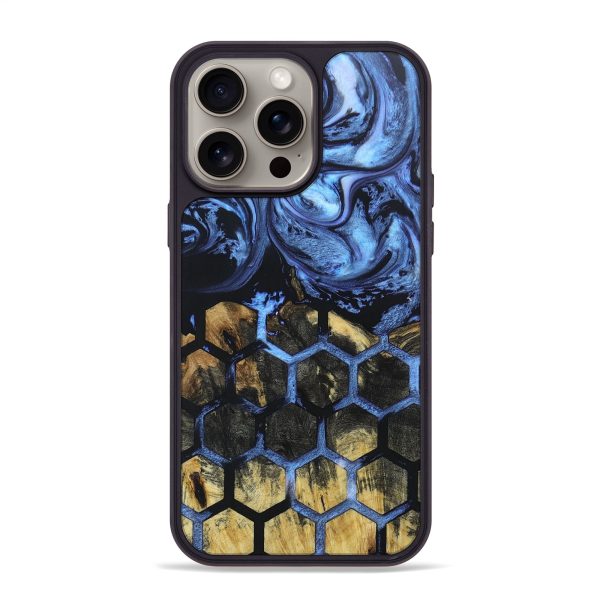 iPhone 15 Pro Max Wood+Resin Phone Case - Zachariah (Pattern, 667779) Hot on Sale