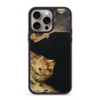 iPhone 15 Pro Max Wood+Resin Phone Case - Steve (Pure Black, 670408) Hot on Sale