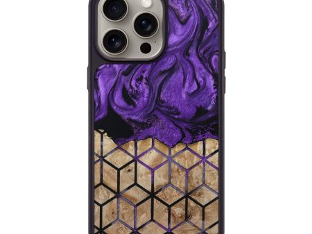 iPhone 15 Pro Max Wood+Resin Phone Case - Braydon (Pattern, 667416) Online now