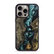 iPhone 15 Pro Max Wood+Resin Phone Case - Angelo (Green, 669866) Cheap