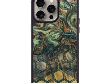 iPhone 15 Pro Max Wood+Resin Phone Case - Chelsie (Pattern, 668641) Cheap