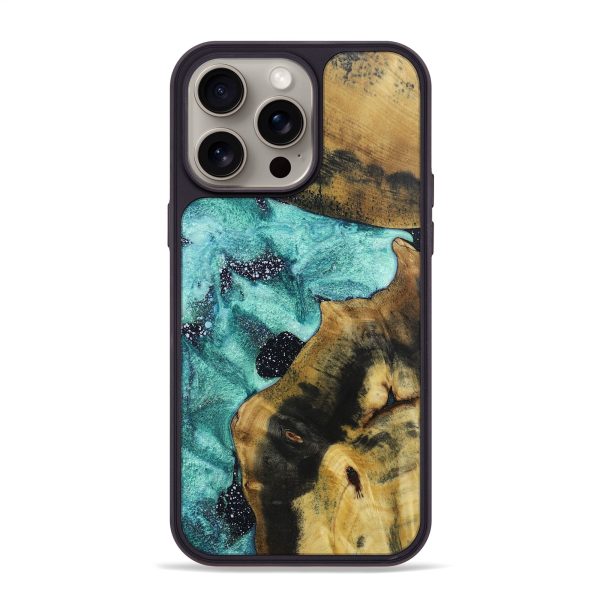 iPhone 15 Pro Max Wood+Resin Phone Case - Alice (Cosmos, 667821) Supply