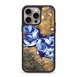 iPhone 15 Pro Max Wood+Resin Phone Case - Nakia (Blue, 669698) Cheap