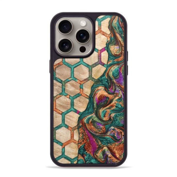 iPhone 15 Pro Max Wood+Resin Phone Case - Griffin (Pattern, 669907) Hot on Sale