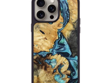 iPhone 15 Pro Max Wood+Resin Phone Case - Logan (Mosaic, 667813) Online