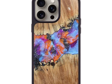 iPhone 15 Pro Max Wood+Resin Phone Case - Effie (Cosmos, 666798) For Cheap