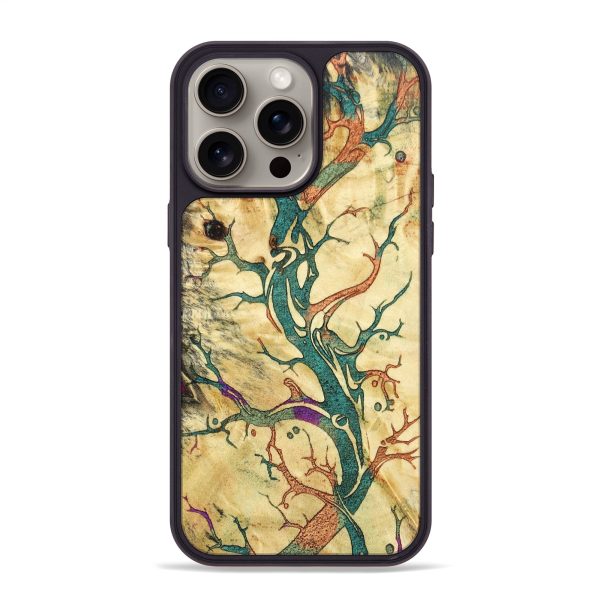 iPhone 15 Pro Max Wood+Resin Phone Case - Muriel (Harvest, 668049) For Discount