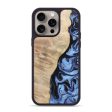 iPhone 15 Pro Max Wood+Resin Phone Case - Baylee (Blue, 669692) Cheap