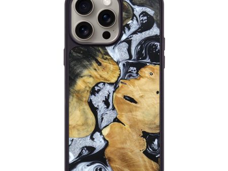 iPhone 15 Pro Max Wood+Resin Phone Case - Charles (Mosaic, 667748) Online