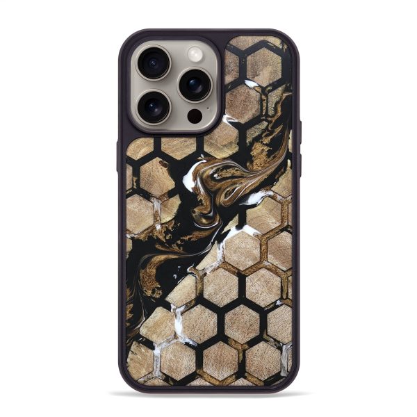 iPhone 15 Pro Max Wood+Resin Phone Case - Catina (Pattern, 670431) Online now