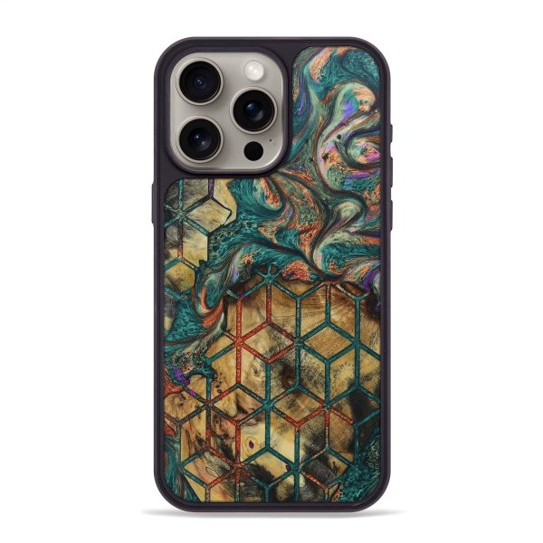 iPhone 15 Pro Max Wood+Resin Phone Case - Gunner (Pattern, 670626) Supply