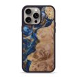 iPhone 15 Pro Max Wood+Resin Phone Case - Jewell (Teal & Gold, 667467) Supply