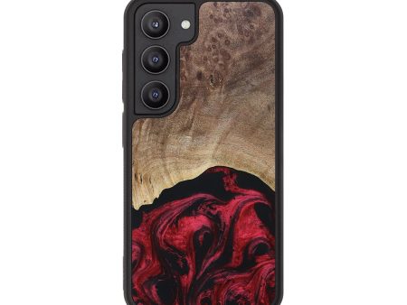 Galaxy S23 Wood+Resin Phone Case - Rick (Red, 671088) on Sale