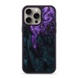 iPhone 15 Pro Max Wood+Resin Phone Case - Liam (Purple, 667435) Fashion