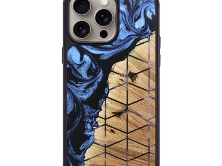 iPhone 15 Pro Max Wood+Resin Phone Case - Pamela (Pattern, 667770) Online now