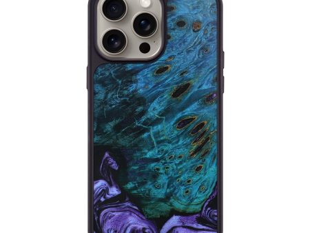 iPhone 15 Pro Max Wood+Resin Phone Case - Lacey (Purple, 666883) Cheap