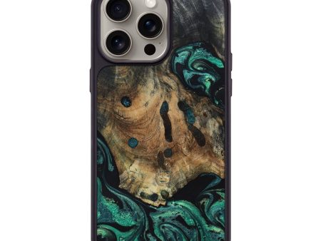 iPhone 15 Pro Max Wood+Resin Phone Case - Kehlani (Green, 670486) Discount