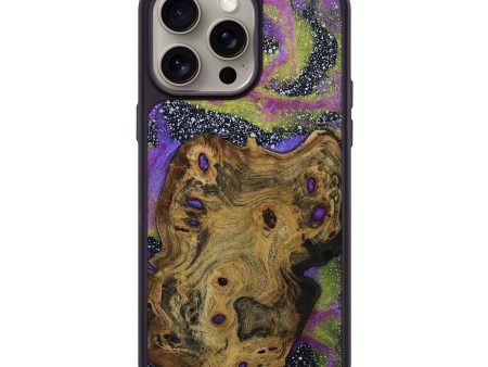 iPhone 15 Pro Max Wood+Resin Phone Case - Owen (Cosmos, 667391) Sale